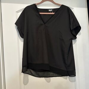 DKNY Black Blouse L